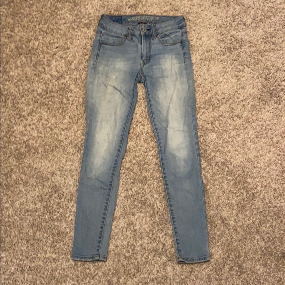 American Eagle Jegging, Size 00 Short, Light Wash